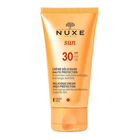 Nuxe Sun Delicious Водостійкий сонцезахисний крем для обличчя та тіла SPF30 150 мл: ціни та характеристики