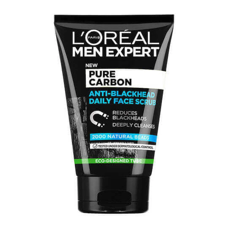 Скраб для обличчя L'Oreal Paris Men Expert Чисте деревне вугілля 100 мл: ціни та характеристики