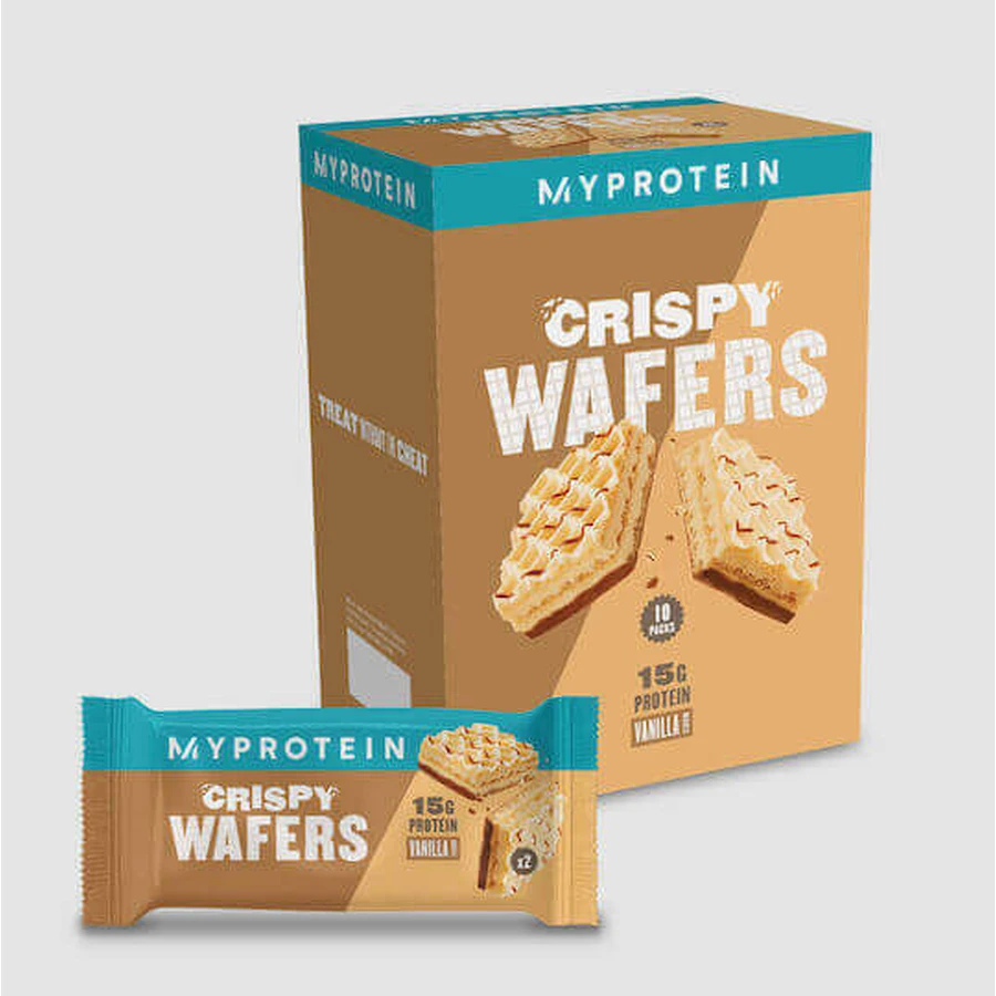 Myprotein Хрусткі вафлі з протеїном 15г та ванільним смаком 40г: ціни та характеристики