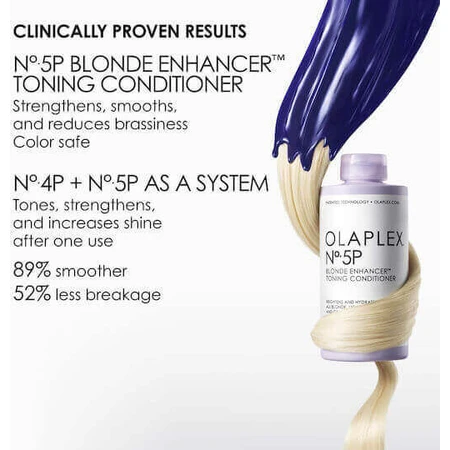 Olaplex №5P Blonde Enhancer Кондиціонер для підтримання кольору для фарбованого волосся 250мл: ціни та характеристики