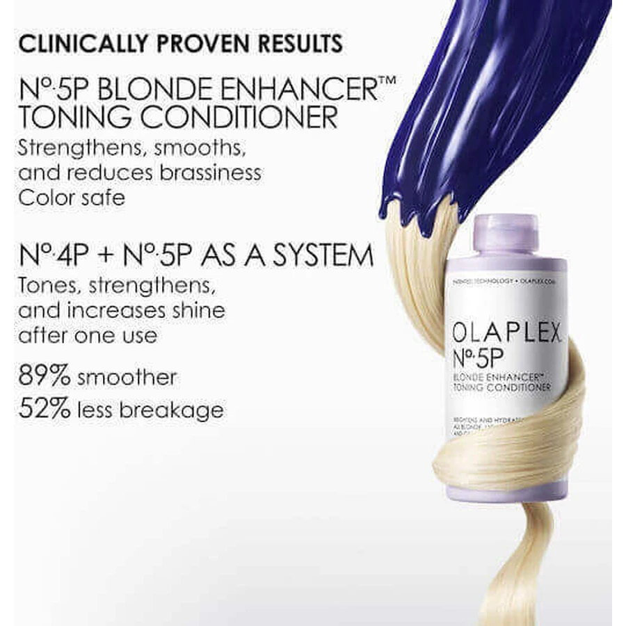 Olaplex №5P Blonde Enhancer Кондиціонер для підтримання кольору для фарбованого волосся 250мл: ціни та характеристики