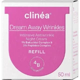 Нічний крем проти зморшок Clinea Dream Away Wrinkles Light Refill з гіалуроновою кислотою та бакучіолом 50 мл