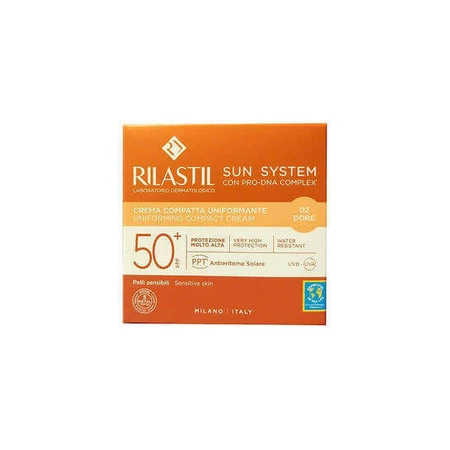 Rilastil Sun System Sun System Colour Corrector Мінеральна сонцезахисна пудра для обличчя SPF50 з пігментом 02 Dore 10гр: ціни та характеристики