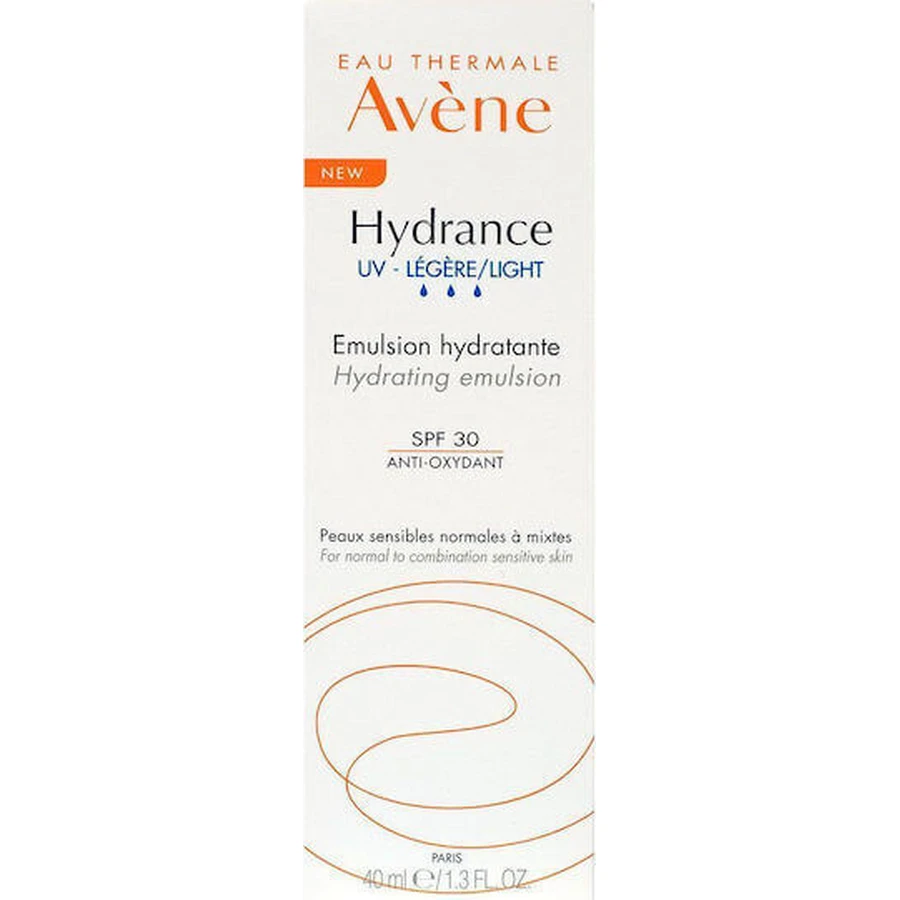Eau Thermale Avène Hydrance UV Light Зволожуюча та себорегулююча денна емульсія для обличчя Зволожуюча та себорегулююча денна емульсія для обличчя з SPF30 40мл: ціни та характеристики