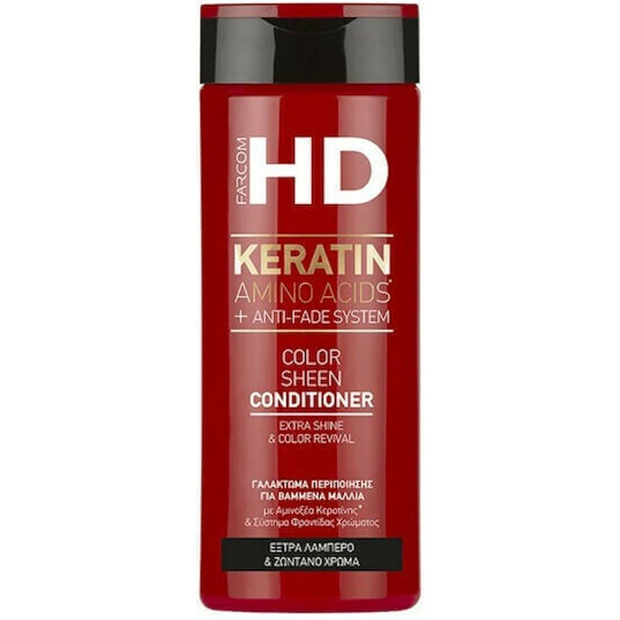 Farcom HD Keratin Кератин Аминокислоты и система антиобесцвечивания Восстанавливающий/питательный кондиционер для окрашенных волос 330 мл: цены и характеристики
