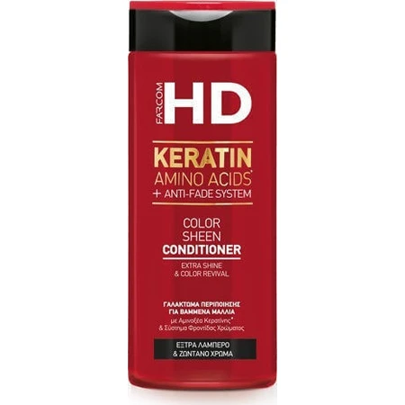 Farcom HD Keratin Кератин Аминокислоты и система антиобесцвечивания Восстанавливающий/питательный кондиционер для окрашенных волос 330 мл: цены и характеристики