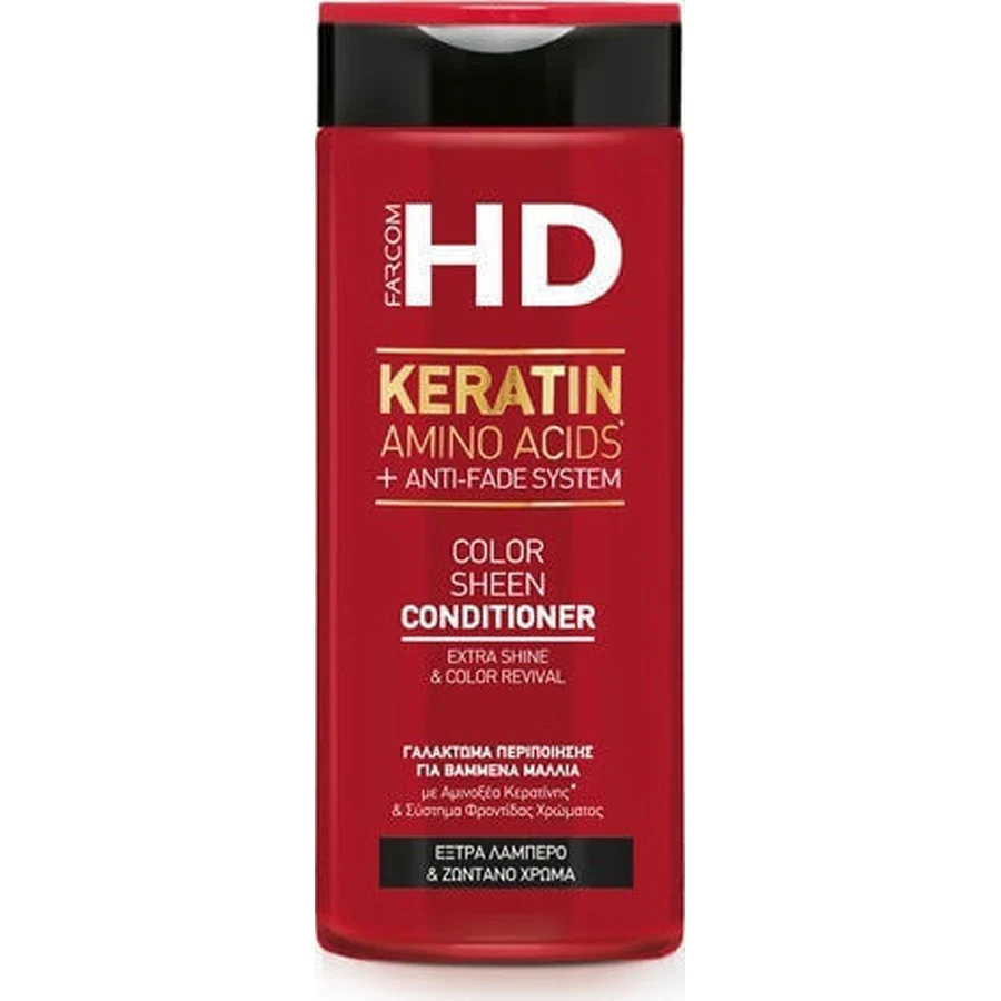 Farcom HD Keratin Кератин Аминокислоты и система антиобесцвечивания Восстанавливающий/питательный кондиционер для окрашенных волос 330 мл: цены и характеристики