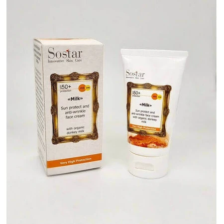 Sostar Milk Face Cream Антивозрастной дневной крем с SPF50 и молоком мясника 50 мл: цены и характеристики