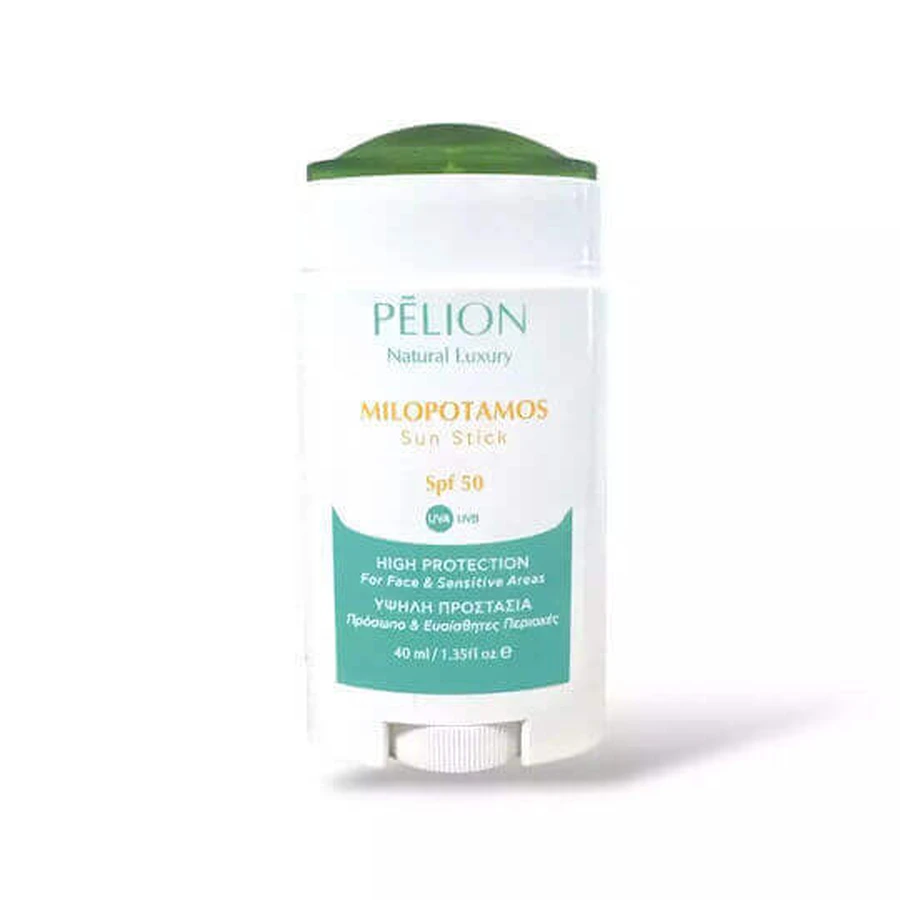 P Для обличчя Pelion Milopotamos Milopotamos Сонцезахисний крем-стік SPF50 40мл: ціни та характеристики