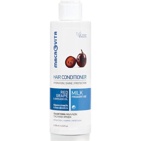 Macrovita Red Grape & Avocado Oil Увлажняющий кондиционер для всех типов волос 200 гр 200 мл: цены и характеристики
