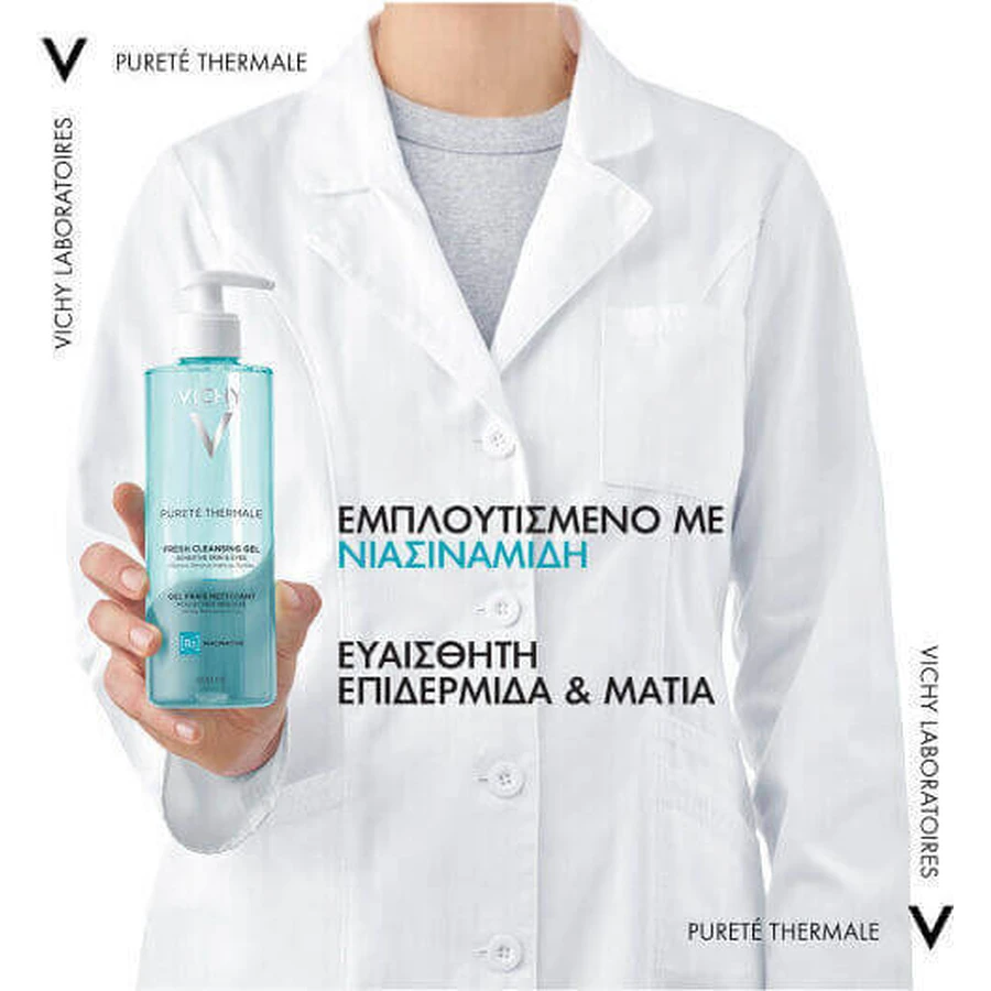 Vichy Purete Thermale Fresh Cleansing Gel B3 & Niacinamide Гель для обличчя 400мл: ціни та характеристики