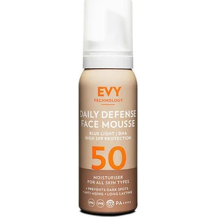 Evy Technoology Daily Defence Water-Resistant Sunscreen Face Mousse SPF50 Spray 75ml
