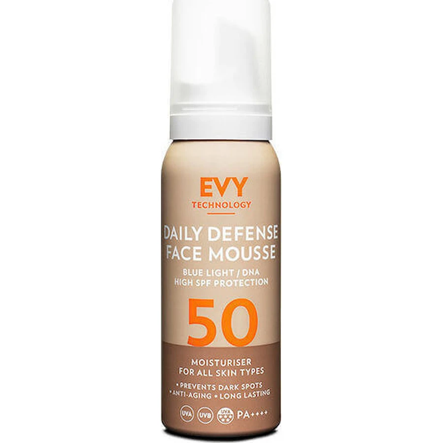Evy Technoology Daily Defence Water-Resistant Sunscreen Face Mousse SPF50 Spray 75ml: цены и характеристики