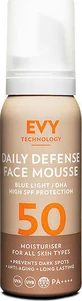 Водостійкий сонцезахисний мус для обличчя Evy Technology Daily Defence SPF50 Спрей-спрей для обличчя SPF50 75 мл