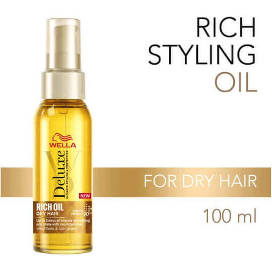 Wella Deluxe Deluxe Rich Oil Олія для волосся живильна проти посічених кінчиків 100 мл: ціни та характеристики