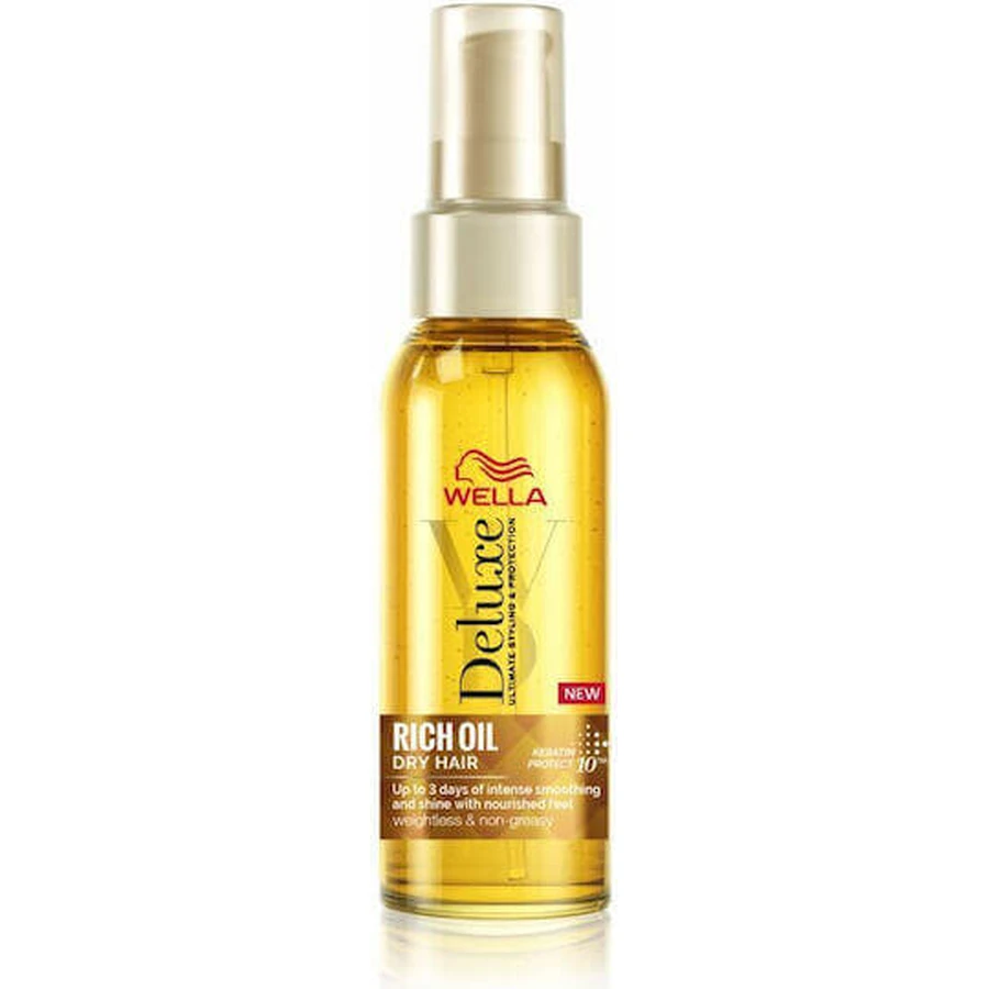 Wella Deluxe Deluxe Rich Oil Олія для волосся живильна проти посічених кінчиків 100 мл: ціни та характеристики