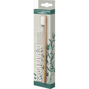 Superwhite Brush Бамбуковая зубная щетка мягкая бежевая