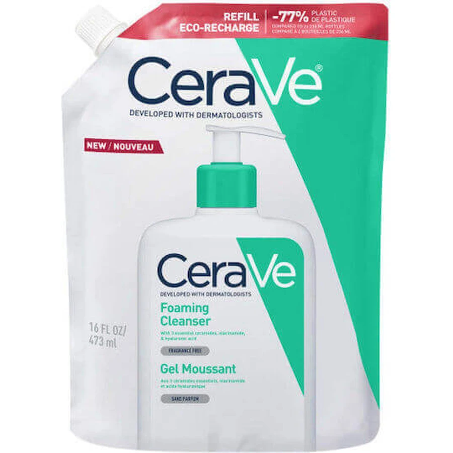 Гель для вмивання CeraVe Foaming Cleanser Refill Face Gel 473 мл: ціни та характеристики