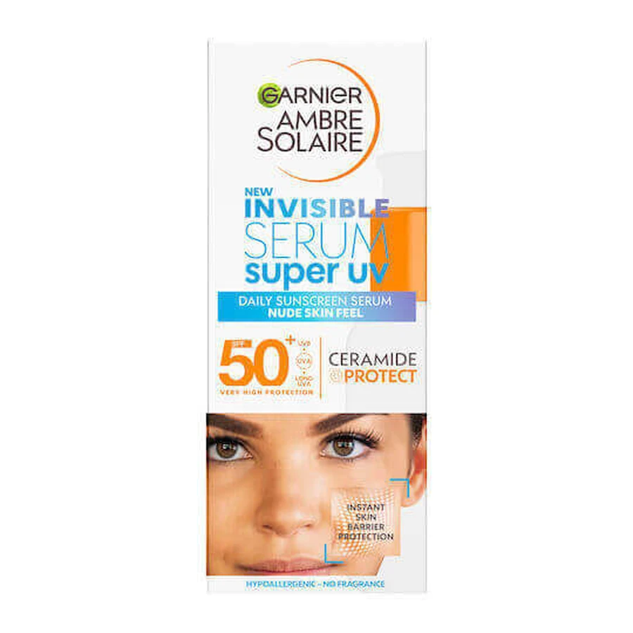 Garnier Ambre Solaire Super UV Invisible Face Lotion Serum SPF50 30ml: цены и характеристики
