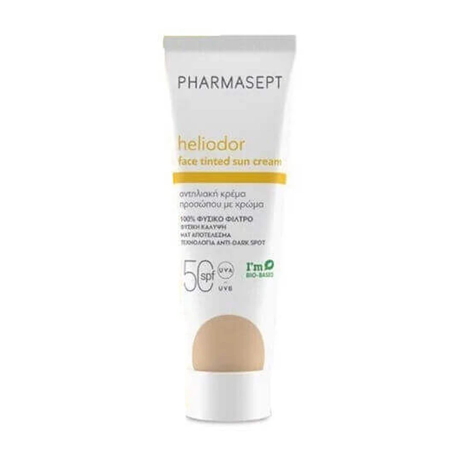 Фармасепт Геліодор Геліодор Крем для обличчя проти сонця SPF50 з пігментом 50мл: ціни та характеристики