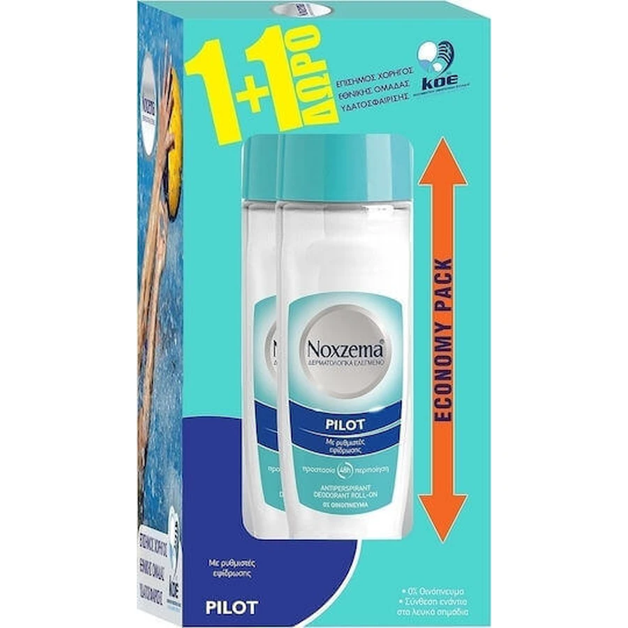 Noxzema Pilot Deodorant 48h Дезодорант ролл-он 2х75 мл: цены и характеристики