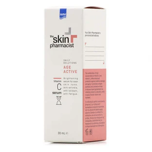InterMed The Skin Pharmacist The Skin Pharmacist Age Active Vitamin C Увлажняющая и антивозрастная сыворотка для лица с витамином С и витамином Е для осветления и удаления пигментных пятен 30 мл