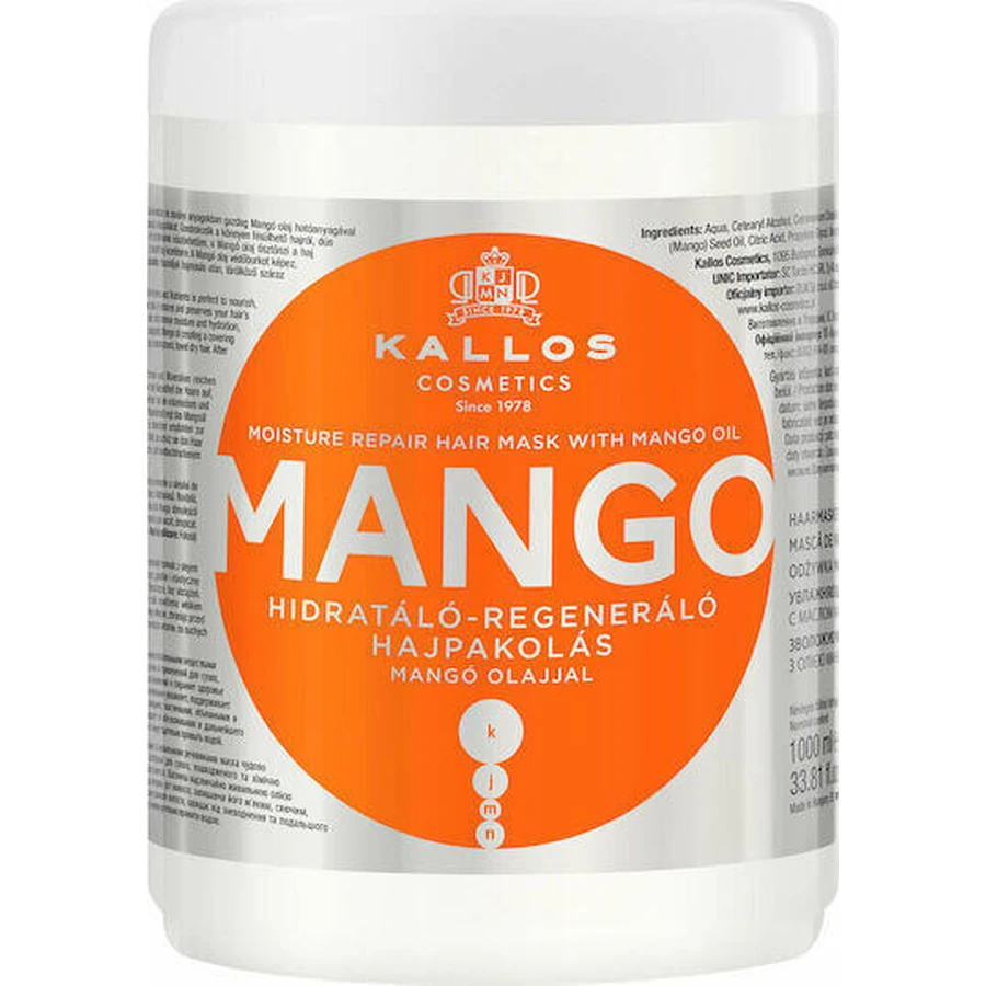 Kallos Mango Mango Moisture Repair Восстанавливающая маска для волос 1000 мл: цены и характеристики