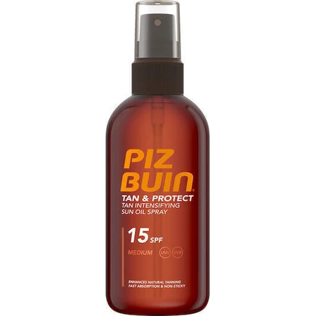 Piz Buin Oil Tan & Protect Водостойкое масло для защиты пляжа и тела SPF15 150 мл: цены и характеристики