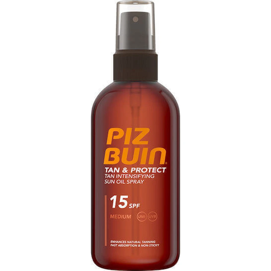 Piz Buin Oil Tan & Protect Водостойкое масло для защиты пляжа и тела SPF15 150 мл: цены и характеристики
