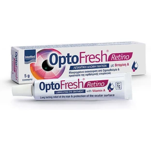 InterMed OptoFresh Ретино змащувальна мазь для очей з вітаміном А 5г