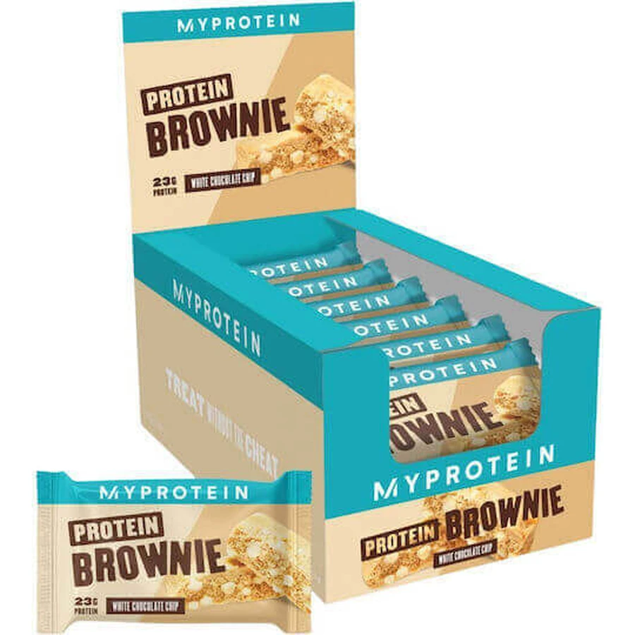 Myprotein Protein Brownie Bars с 23 гр. белка и вкусом белого шоколада 12x75 гр.: цены и характеристики