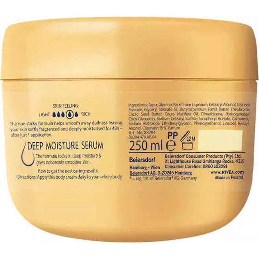 Nivea Увлажняющая сыворотка для тела для сухой кожи 250 мл: цены и характеристики