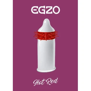 Egzo Пресервант Cocky Friend Cocky Friend Гарячий червоний м'який 1шт