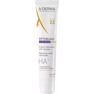 A-Derma Epitheliale Ultra Repair Епітеліальний денний крем для обличчя з SPF50 для зволоження та проти пігментних плям з гіалуроновою кислотою 40мл