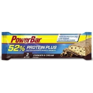 Батончик PowerBar Протеїн Плюс з 52% білка та ароматизованим печивом і вершками 50г