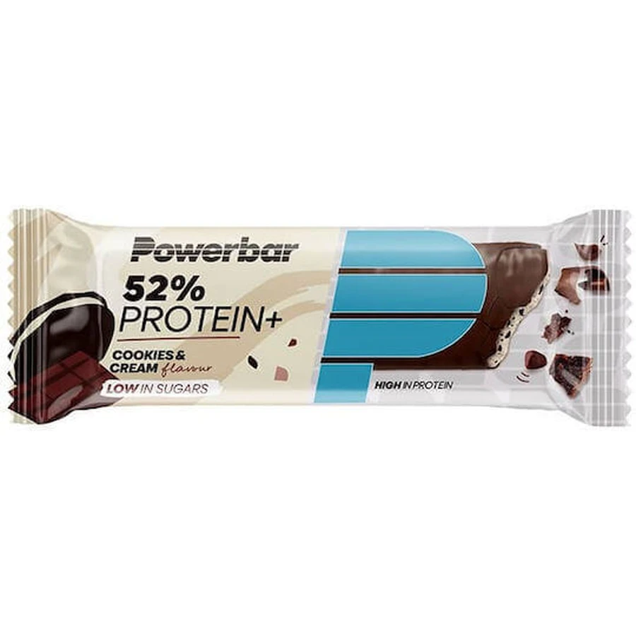 Батончик PowerBar Протеїн Плюс з 52% білка та ароматизованим печивом і вершками 50г: ціни та характеристики