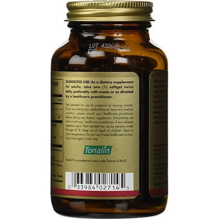 Solgar Tonalin CLA 1300 мг без смаку 60 м'яких гелів без смаку 60 м'яких гелів: ціни та характеристики