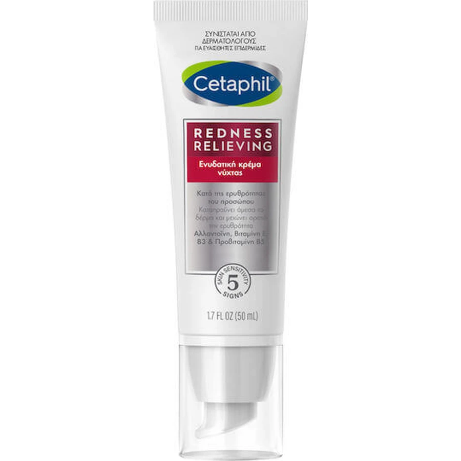 Нічний крем проти почервоніння з пантенолом Cetaphil Pro Redness Control 24 год зволожуючий та проти почервоніння 50 мл: ціни та характеристики