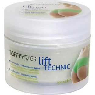 TommyG Lift Technic Потрійна дія антицелюлітного крему для тіла 200 мл