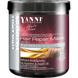 Yanni Extensions Keratin And Argan Oil Hair Mask Восстанавливающая маска для волос 1000 мл