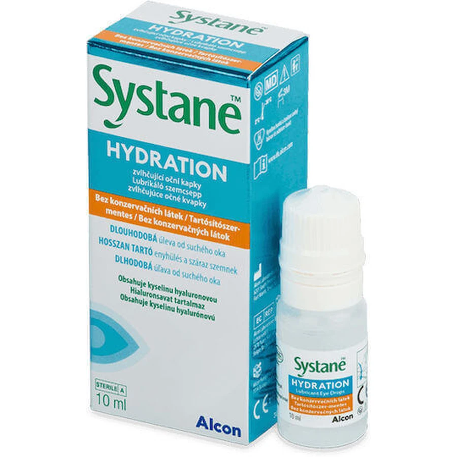 Краплі очні з гіалуроновою кислотою для сухості очей Systane Hydration від сухості очей 10мл: ціни та характеристики