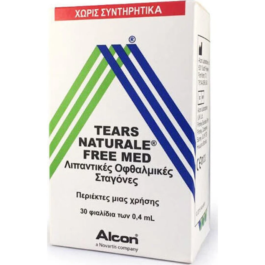 Краплі очні для сухого ока Alcon Tears Natural Free Med від сухості очей 30х0,4мл: ціни та характеристики