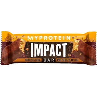 Протеїновий батончик Myprotein Impact зі смаком карамельного горіха 64гр