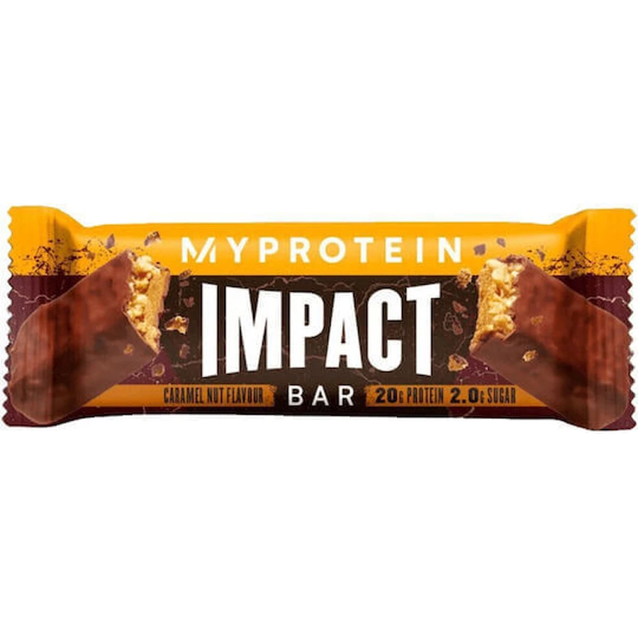 Протеїновий батончик Myprotein Impact зі смаком карамельного горіха 64гр: ціни та характеристики