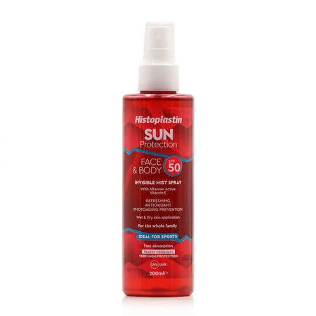 Heremco Histoplastin Histoplastin Сонцезахисний водостійкий спрей для обличчя та тіла SPF50 200 мл: ціни та характеристики