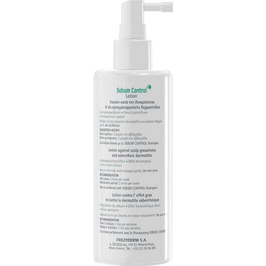 Лосьон для волос от себореи Frezyderm Sebum Control 100 мл: цены и характеристики