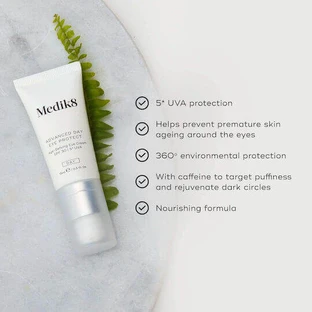 Medik8 Advanced Day Eye Protect Увлажняющий и антивозрастной крем для век SPF30 с ретинолом и витамином С 15 мл
