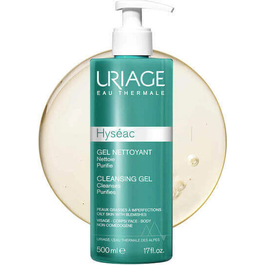 Uriage Hyseac Гель для лица для кожи, склонной к акне 500 мл: цены и характеристики