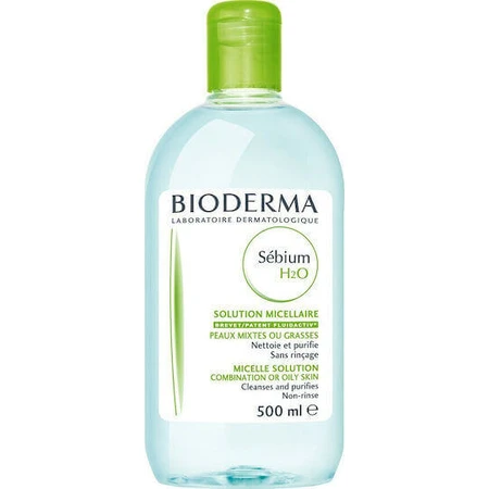 Міцелярна вода для зняття макіяжу Bioderma Sebium Η2Ο Міцелярна вода для зняття макіяжу з обличчя для шкіри, схильної до акне 500 мл: ціни та характеристики