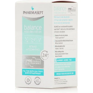 Pharmasept Balance Mild мягкий део-дезодорант 24ч ролл-он без алюминия 50мл